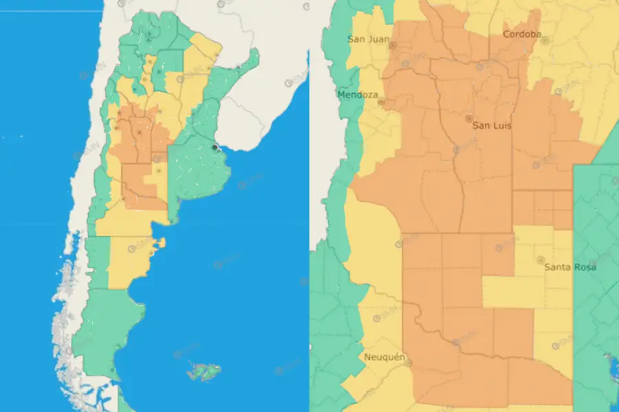 Bajo alerta meteorológica naranja, una peligrosa tormenta cubrirá gran parte del país
