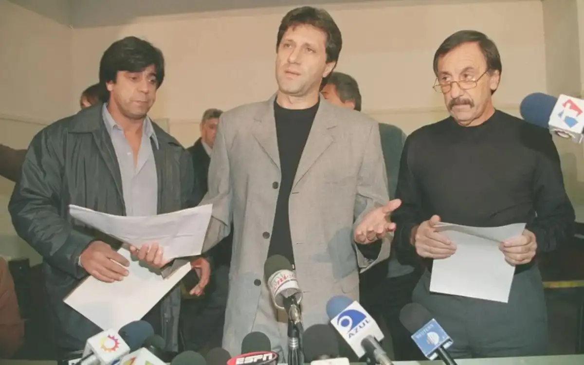 PARO. Sergio Marchi durante el conflicto del año 2001.
