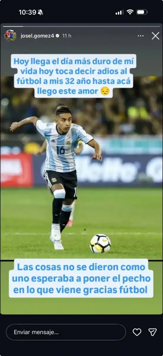 Jugó en la Selección, fue compañero de Messi y se retiró tras jugar el Regional Federal Amateur