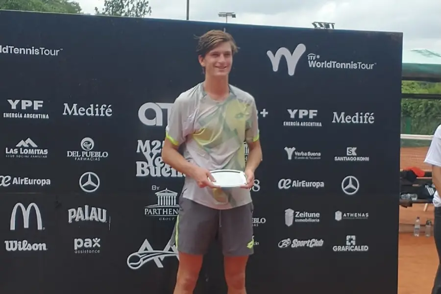 FINALISTA. Luciano Ambrogi cerró una gran semana y se quedó con el subcampeonato.