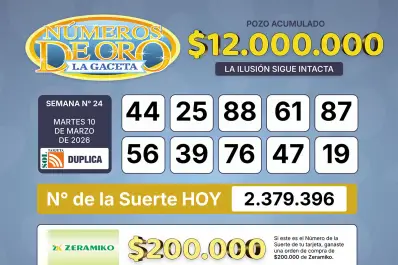 Los Números de Oro de LA GACETA del 10 de marzo de 2026