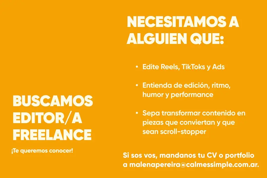 CALM. La marca de colchones que creció en redes, busca editor de video freelance
