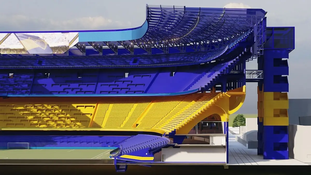 Así será La Bombonera del futuro: el ambicioso plan de Boca Juniors para sumar una cuarta bandeja