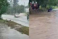 Las lluvias ponen en alerta a Alberdi: la ciudad resiste, pero los canales están al límite