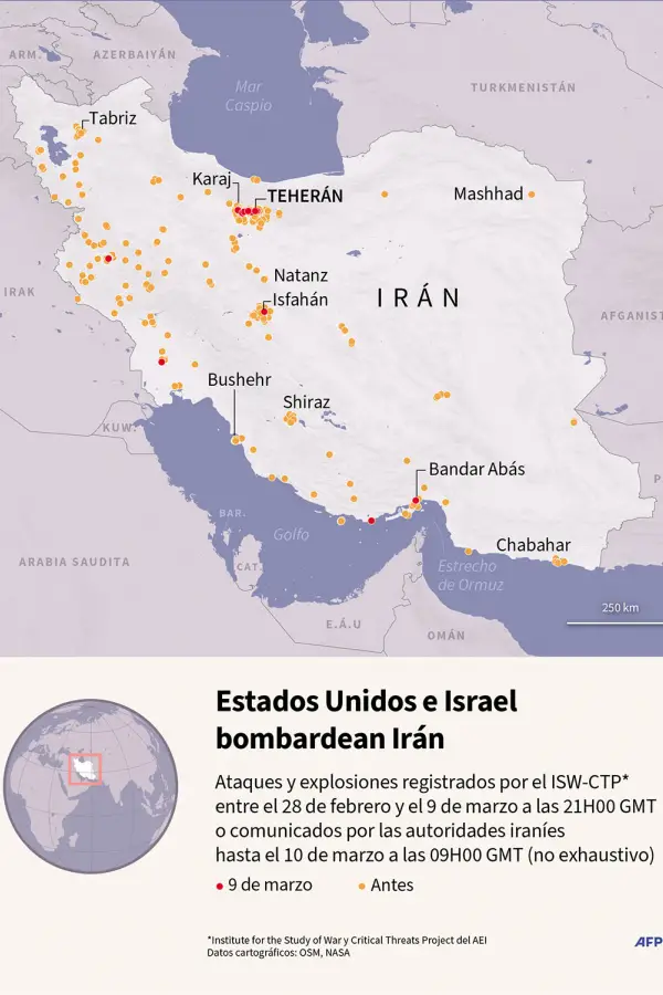 Guerra en Medio Oriente: las explosiones en Teherán se escuchan a varios kilómetros