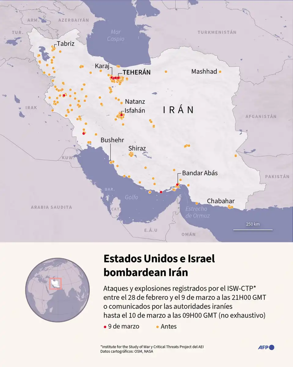 Guerra en Medio Oriente: las explosiones en Teherán se escuchan a varios kilómetros