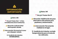 Temporal en Tucumán: hay varias rutas con cortes por derrumbes, árboles caídos y agua en la calzada