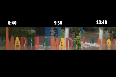 El agua sigue subiendo en La Madrid: las inquietantes imágenes del avance del caudal