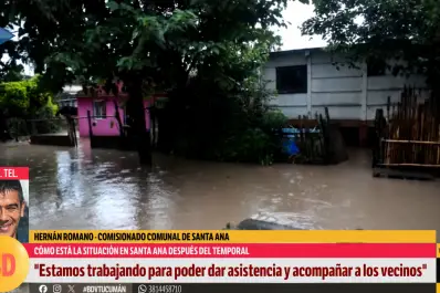 Santa Ana golpeada por el temporal: trabajan para asistir a los damnificados