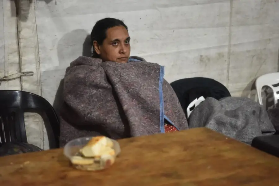 FRÍO. Se habilitaron varios sitios para las personas damnificadas.