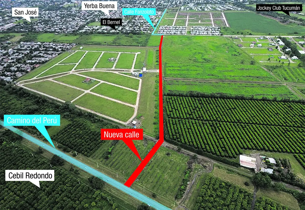 La conexión Fanzolato-Camino del Perú es clave para Yerba Buena
