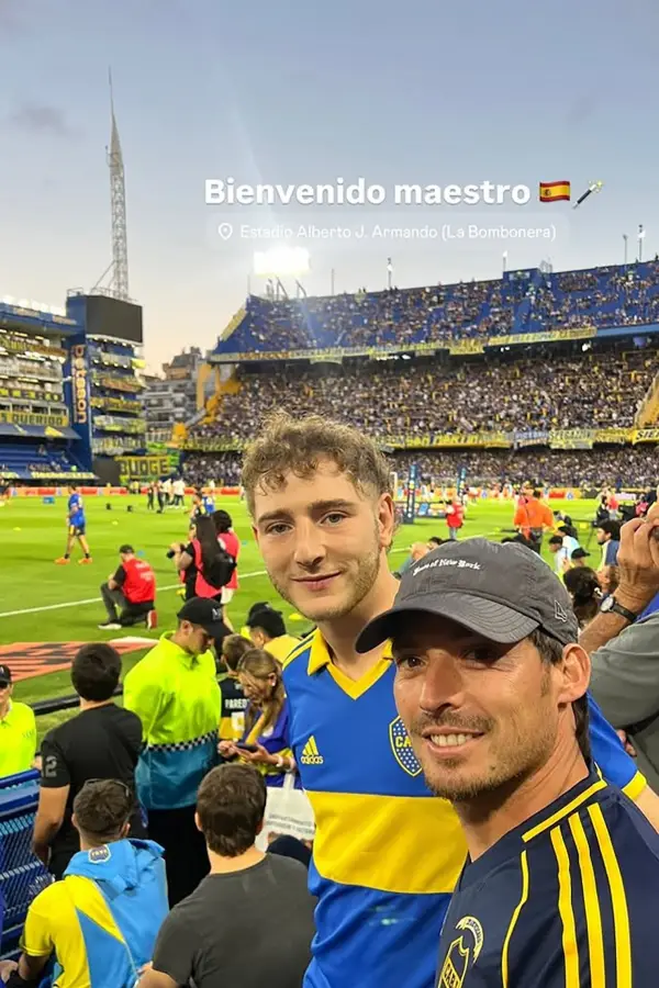 Un campeón del mundo con España apareció como un hincha más en La Bombonera