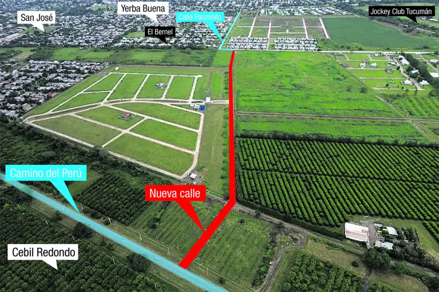 La conexión Fanzolato-Camino del Perú es clave para Yerba Buena