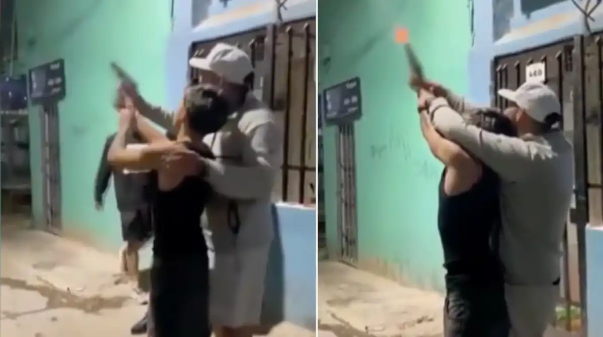 Polémica: se viralizó un video de un actor disparando al aire en el barrio 31