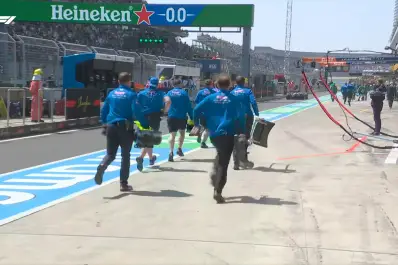 La escena que protagonizó Colapinto en el GP de China y que hizo correr a los mecánicos de Alpine
