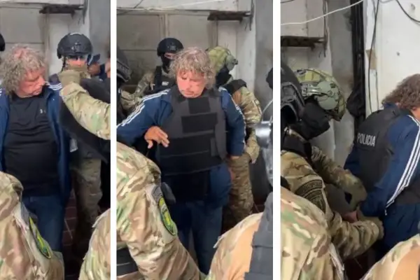 VIDEO. Así trasladaban a Pichón Segura al penal de Benjamín Paz por la agresión a Federico Pelli