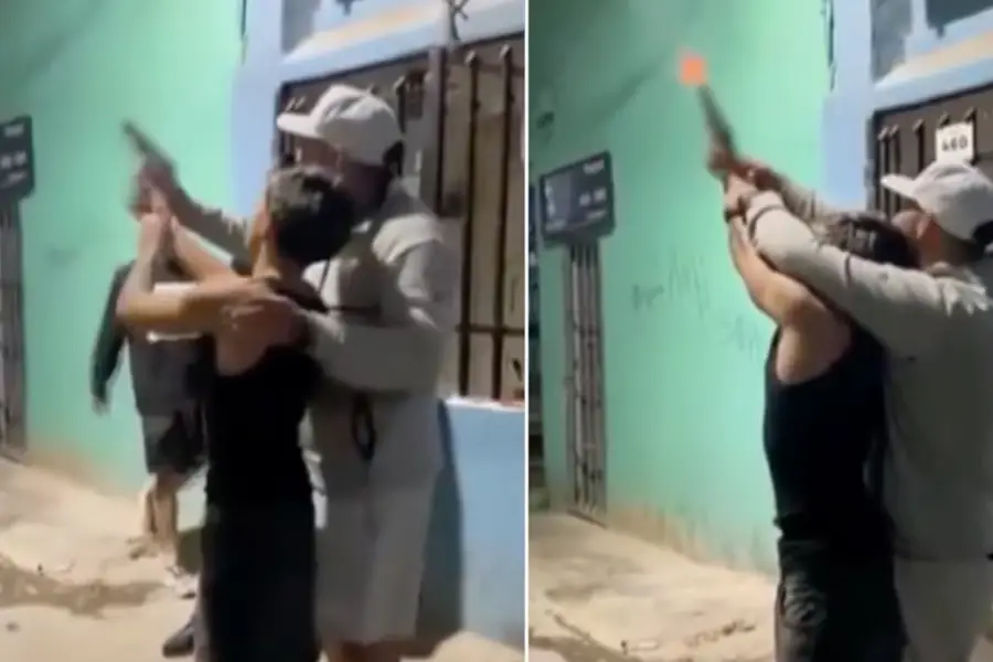 Polémica: se viralizó un video de un actor disparando al aire en el barrio 31