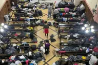 En Santa Rosa de Leales, una parroquia quedó convertida en centro solidario