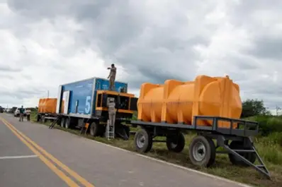 El Gobierno instala una planta potabilizadora móvil en La Madrid