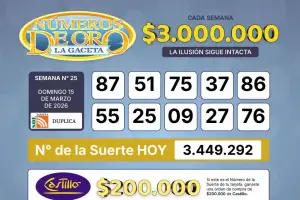 Los Números de Oro de LA GACETA del domingo 15 de marzo de 2026