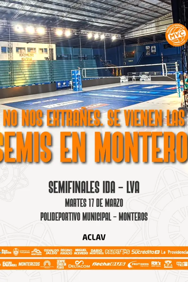 Semis solidarias de vóley: las entradas en Monteros serán donaciones para los inundados