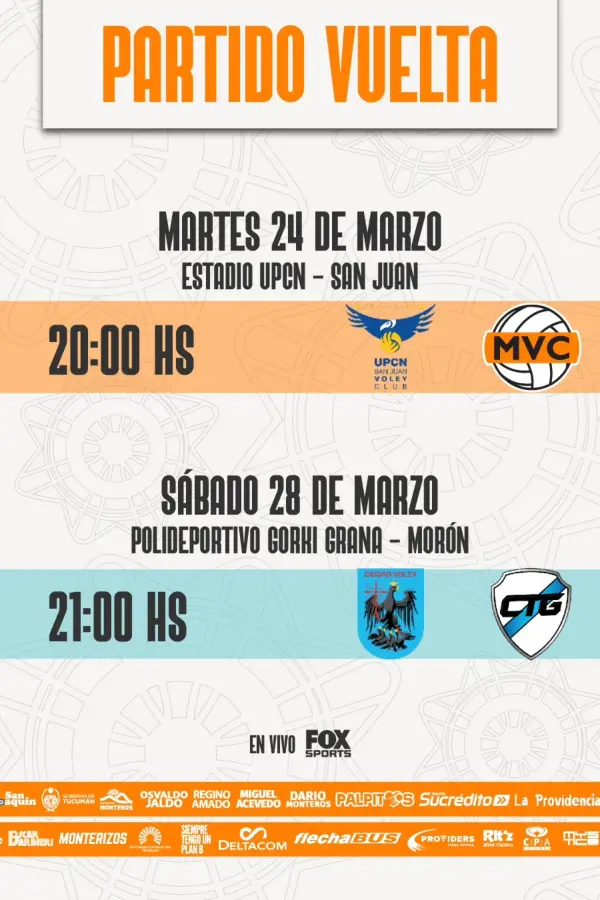 Semis solidarias de vóley: las entradas en Monteros serán donaciones para los inundados