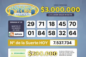Los Números de Oro de LA GACETA del 17 de marzo de 2026