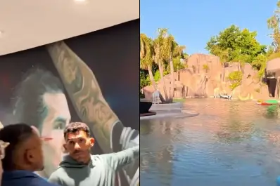 Pileta con cascada y una mini Bombonera: así es la lujosa mansión de Carlos Tevez