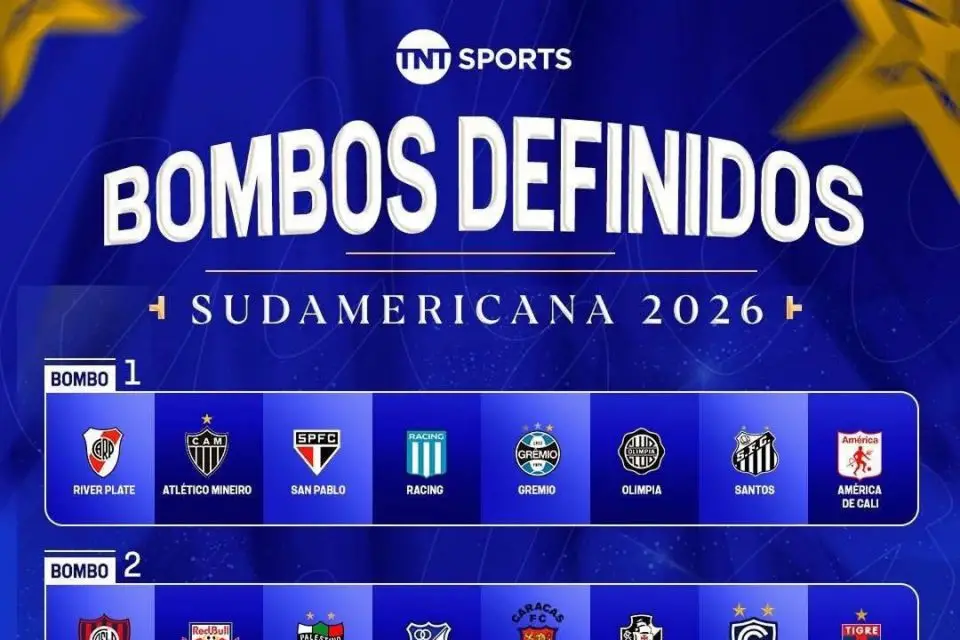 Los bombos de la Copa Sudamerica
