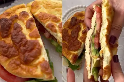 Cómo hacer pan sin harina con solo dos ingredientes: la receta preparar sándwiches saludables