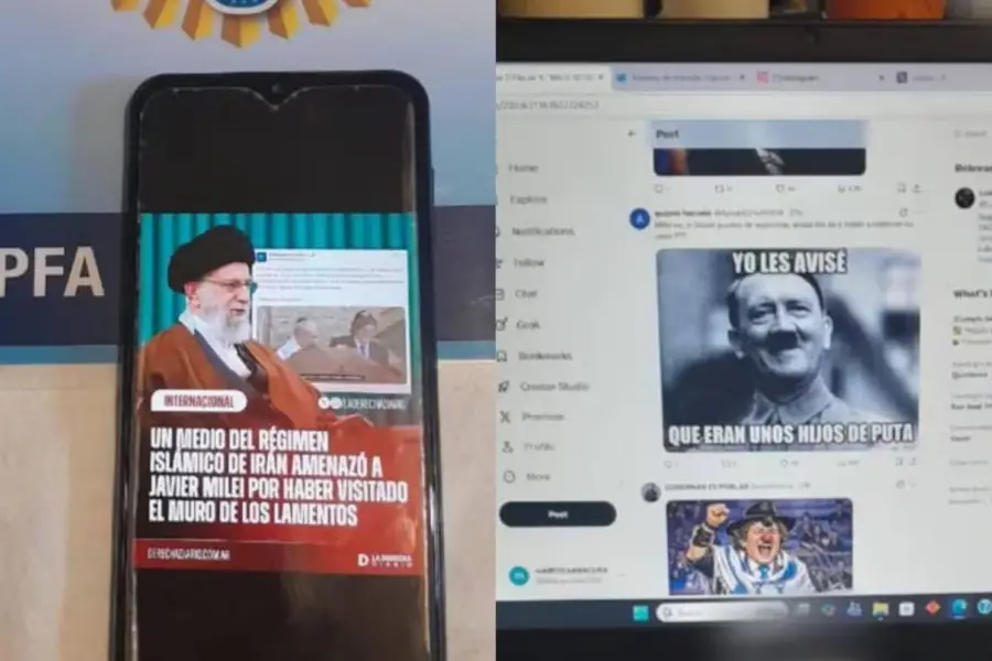 Detuvieron a un profesor universitario por difundir contenido antisemita y nazi en redes sociales