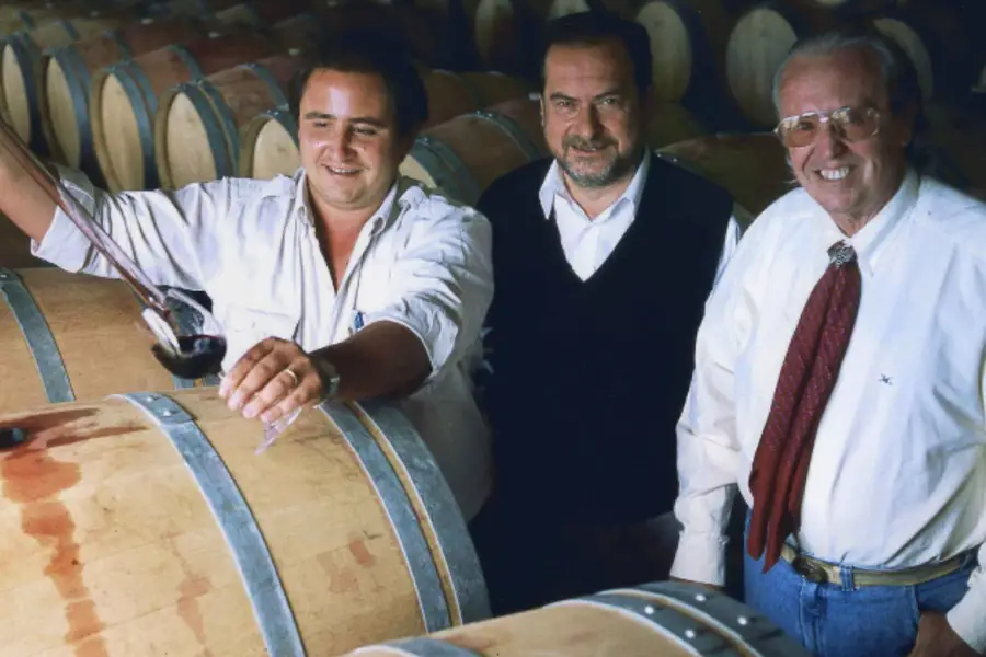 Junto a Arnaldo Echat y su hijo Marcos