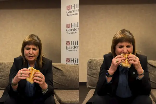 Patricia Bullrich probó el sánguche de milanesa tucumano: el veredicto de la senadora nacional