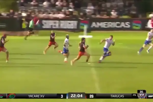 Video: el try de Pasquini para Tarucas fue elegido el mejor de la fecha en el Súper Rugby Américas