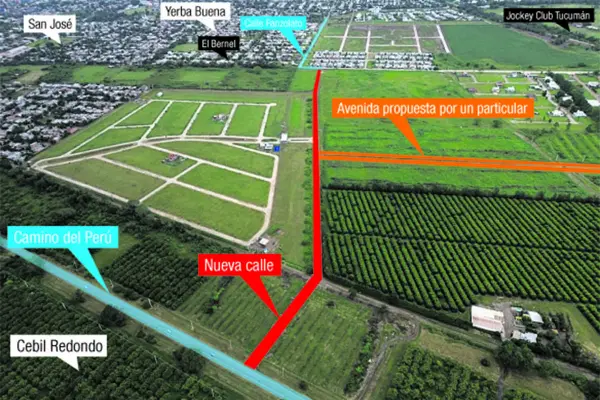 Proponen un plan para hacer una avenida a metros del Camino del Perú