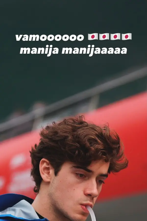 Colapinto y un mensaje antes de Japón: “Manija”