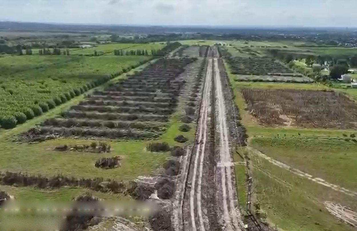 NUEVA AVENIDA. La traza de la arteria ya se distingue en la zona.