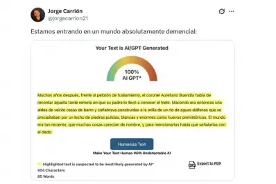 Detectores de IA marcan que el inicio de Cien años de soledad no pudo haber sido escrito por un ser humano