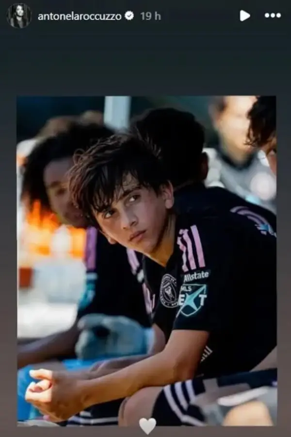 Thiago Messi tiene 13 años