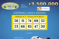 Los Números de Oro de LA GACETA del 27 de marzo de 2026