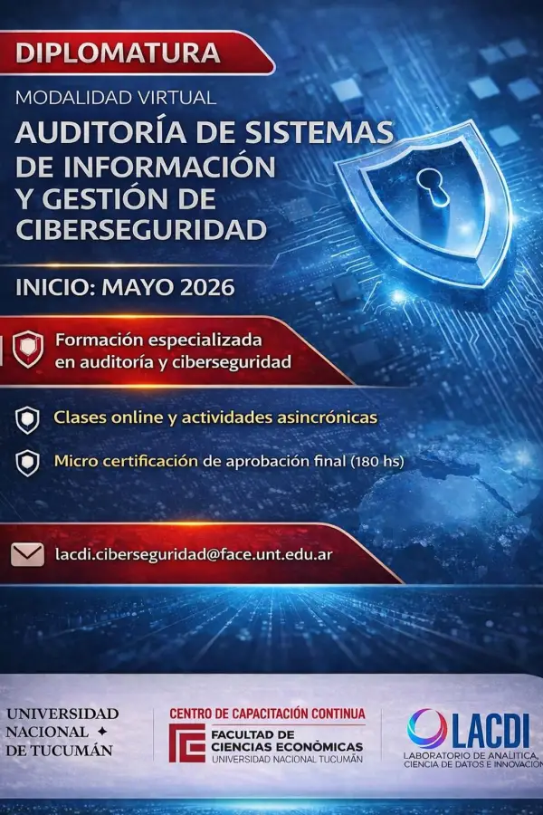 DIPLOMATURA. La propuesta de la FACE de la UNT se dicta de manera virtual y tiene una duración de siete meses