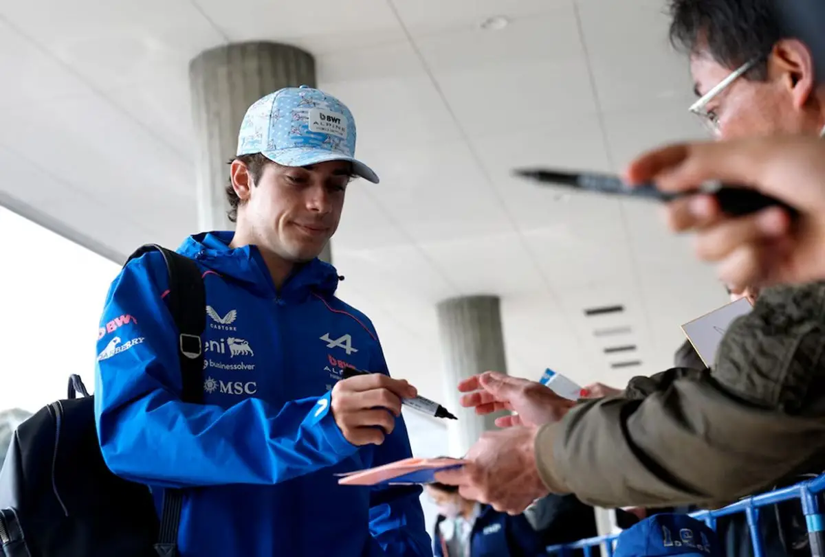 Franco Colapinto llegando a Suzuka
