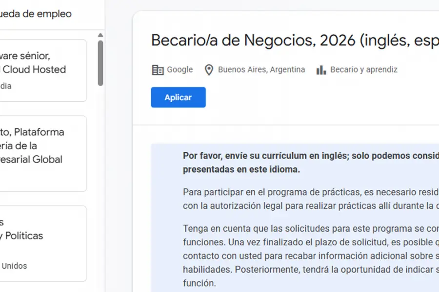 CONVOCATORIA. Está dirigida a estudiantes que se gradúen en 2027 y cuenten con nivel avanzado de inglés.