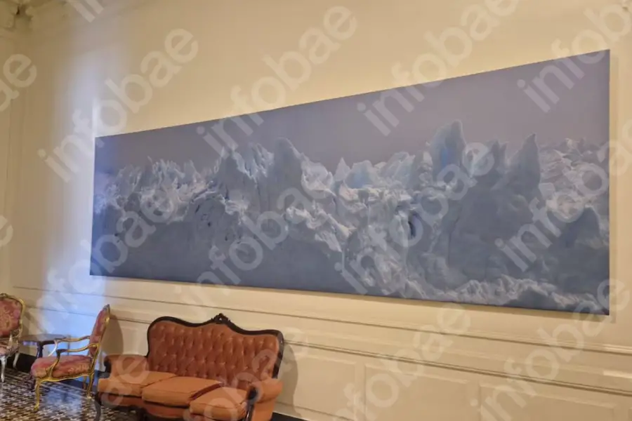 POLÉMICA. La reproducción de The triumph of nature, de 2006, la obra de Ditsch que se exponía en una de las salas de Casa Rosada y fue removida por orden de Presidencia.