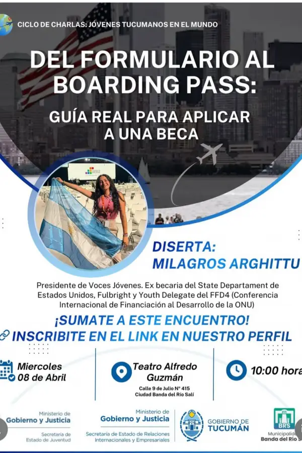 CHARLA. Milagros Arghittu encabezará una charla gratuita sobre cómo postular a becas internacionales.