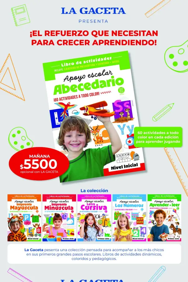 Llega Apoyo Escolar: la colección que podés conseguir opcional con LA GACETA todos los martes