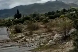Las lluvias provocaron el desborde de arroyos en los Valles Calchaquíes