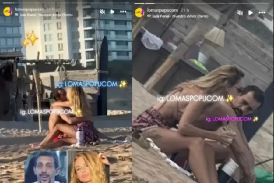 Romance confirmado: las imágenes de Sabrina Rojas y Pepe Chatruc a los besos en Punta del Este