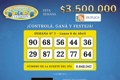 Los Números de Oro de LA GACETA del 6 de abril de 2026