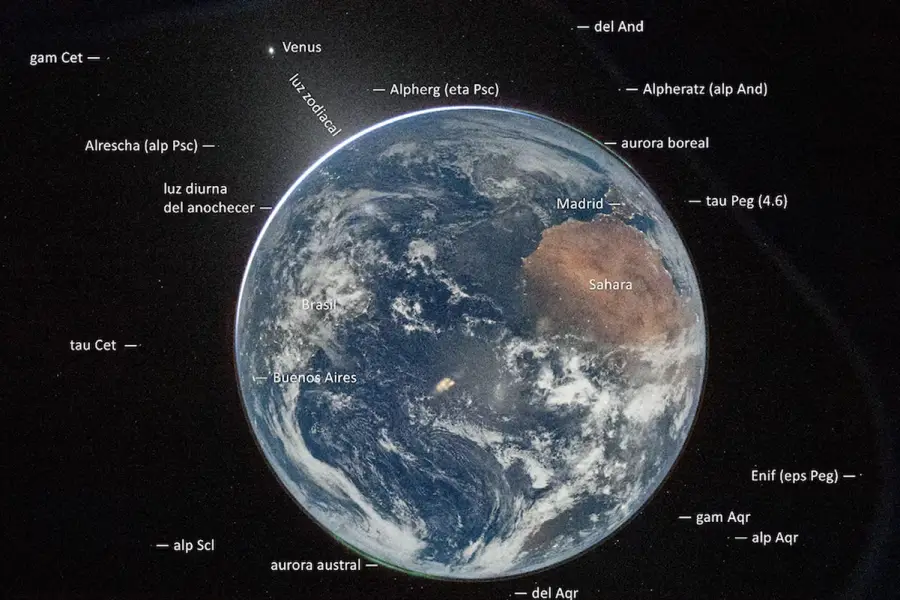 Misión Artemis II: ¿cómo se ve Argentina en la primera foto de la Tierra desde la cápsula?
